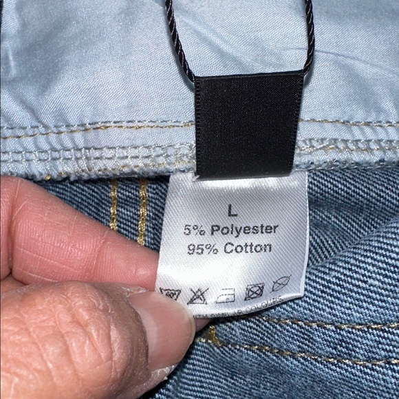 Micas Unique Floral Lace Overlay Denim Jeans NWT - Picture 12 of 13